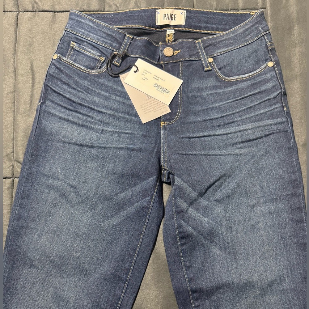 PAIGE Women's Skinny Jeans in Deep Blue